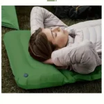 Single Person Inflatable Sleeping Pad Foldable Lightweight Mat for Camping
