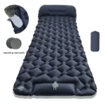 Single Person Inflatable Sleeping Pad Foldable Lightweight Mat for Camping