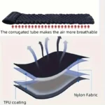 Single Person Inflatable Sleeping Pad Foldable Lightweight Mat for Camping