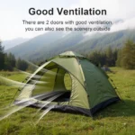 3-4 Person Instant Auto Pop-Up Large Camping Tent with Carry Bag