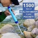 Portable Survival Water Filter Straw for Camping Hiking and Wilderness Purification