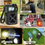 Multi-Function Emergency Radio with Solar & Hand-Crank Charging - Image 2