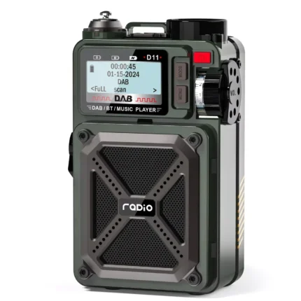 Multi-Function Emergency Radio with Solar & Hand-Crank Charging