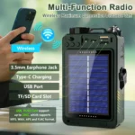 Multi-Function Emergency Radio with Solar & Hand-Crank Charging - Image 3