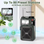 Multi-Function Emergency Radio with Solar & Hand-Crank Charging - Image 7