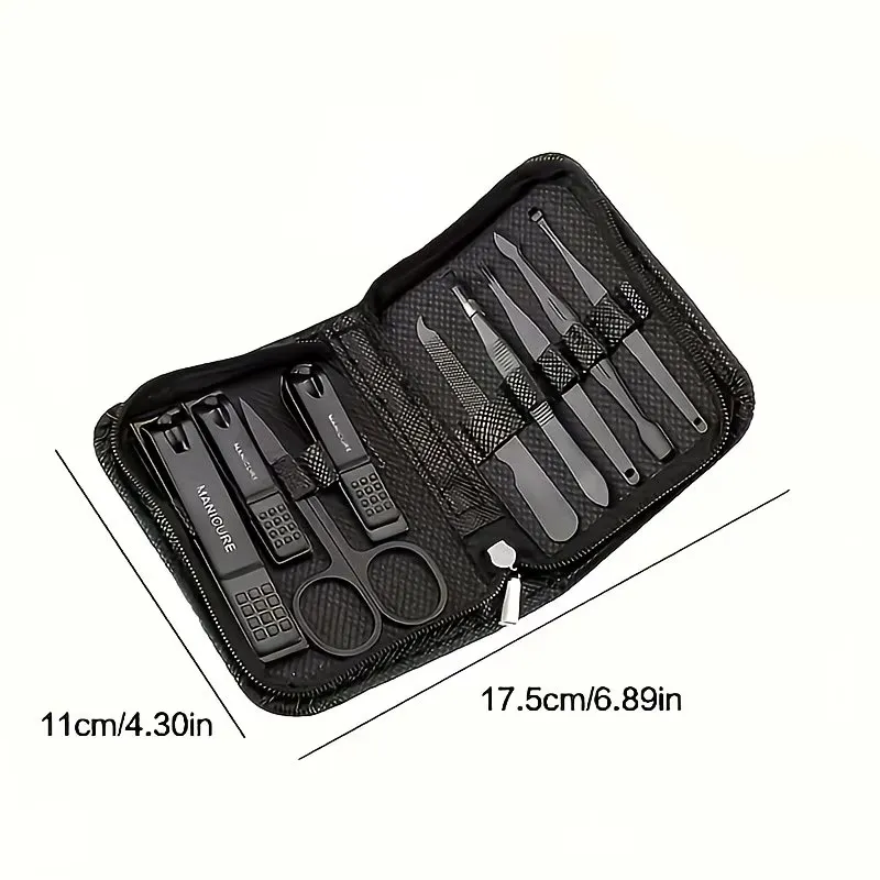 manicure-set-main 9pcs Luxury Nail Clipper And Manicure Set - Image 1