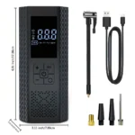 150 PSI Portable Air Compressor with Tire Pressure Gauge & LED Display - Image 3