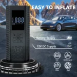 150 PSI Portable Air Compressor with Tire Pressure Gauge & LED Display - Image 2
