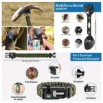 SOS 15-in-1 Camping Hiking Emergency Tool Kit | Tactical Survival Gear - Image 2